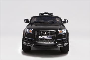 Audi Q7 Sort Elbil til Børn 12V m/2.4G fjernbetjening, Gummihjul-2