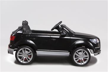 Audi Q7 Sort Elbil til Børn 12V m/2.4G fjernbetjening, Gummihjul-4