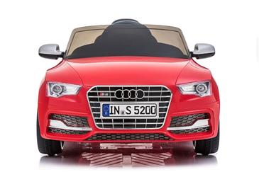 Audi S5 Cabriolet ELBil 12V Rød m/2.4G fjernbetjening, Gummihjul-2