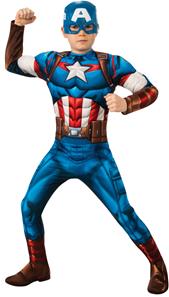 Avengers Captain America Deluxe Børnekostume (3-10 år)