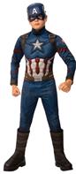 Avengers ENDGAME Captain America Deluxe Børnekostume