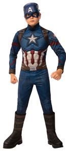 Avengers ENDGAME Captain America Deluxe Børnekostume (3-10 år)