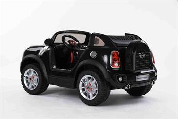 BMW Mini Cooper Beachcomber XXL 12V Bil til børn med Fjernb., Sort-3