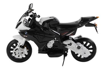 BMW S 1000 RR Motorcykel til Børn 12V med gummihjul, Sort-2