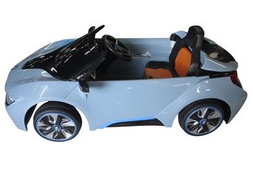 BMW  i8 Sportsvogn til Børn 12V m/fjernbetjening, Blå-2