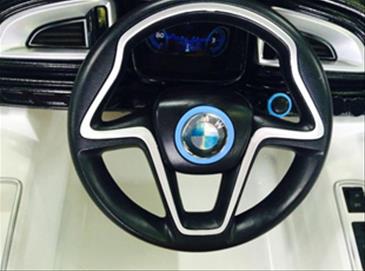 BMW  i8 Sportsvogn til Børn 12V m/fjernbetjening, Blå-5