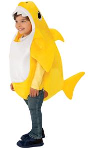 Baby Shark Deluxe Gul børnekostume (6-48 måneder)-2