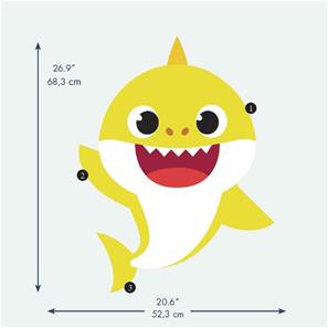 Baby Shark Gigant Wallstickers-3