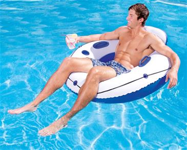 Coolerz Bade Luksus liggestol / Lounge m/2 drinksholdere