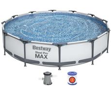 Bestway Steel Pro MAX Frame Pool 366 x  76cm m/filter pumpe (2021 model)