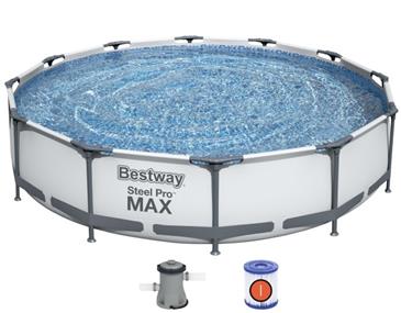  Bestway Steel Pro MAX Frame Pool 366 x  76cm m/filter pumpe 