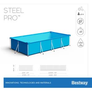  Bestway Steel Pro Frame Pool 400 x 211 x 81 cm-6