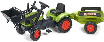  Claas Arion 410 Pedal traktor til børn m/Trailer og Frontskovl