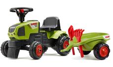 Claas Axos Gå-Traktor med Trailer og værktøj