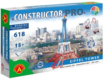 Constructor Pro Eiffeltårnet 5-i-1 Metal Konstruktionsbyggesæt