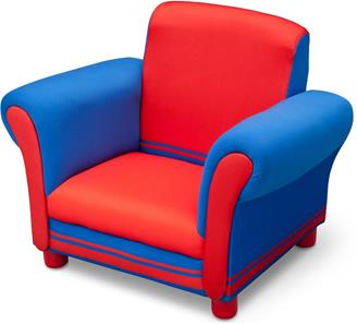 Delta Polstret stol Blå/Rød