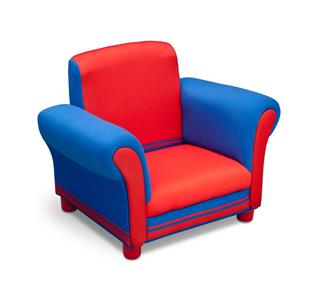 Delta Polstret stol Blå/Rød-3