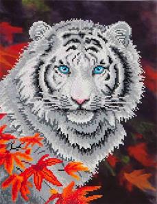Diamond Dotz 46 x 36 cm - White Tiger