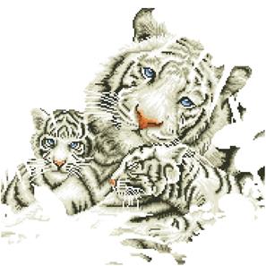 Diamond Dotz 52 X 52 cm - White Tiger-3