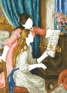 Diamond Dotz 66 x 47 cm - GIRL'S AT THE PIANO (RENOIR)-3