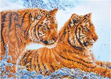 Diamond Dotz 71 x 51 cm - Tigre i sne