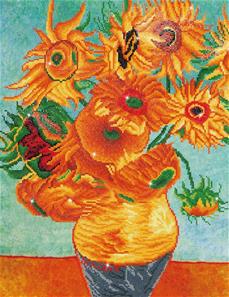 Diamond Dotz 71 x 56 cm - Sunflowers by Van Gogh