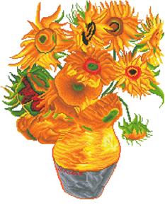 Diamond Dotz 71 x 56 cm - Sunflowers by Van Gogh-3