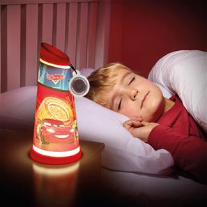 Disney Biler / Cars 2i1 Natlampe og lygte