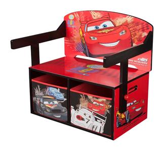 Disney Biler / Cars 3-i-1 bænk / bord / opbevaring