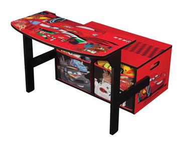 Disney Biler / Cars 3-i-1 bænk / bord / opbevaring-3