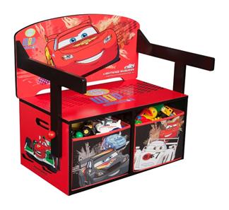 Disney Biler / Cars 3-i-1 bænk / bord / opbevaring-4