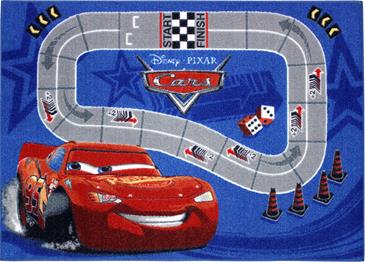 Disney Biler Racetrack Børne Tæppe Design 22 - 95 x 133 cm