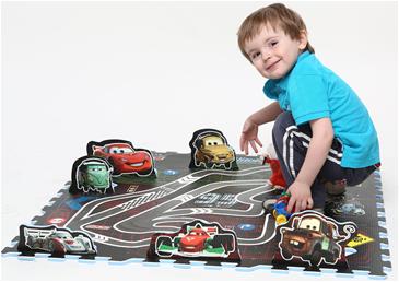 Disney Biler Lege skummåtte gulv til børn-2