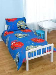 Disney Cars Junior 4-i-1 Pakke(sengetøj, dyne, hovedpude)
