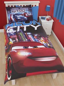 Disney Cars Neon Sengetøj 2 i 1