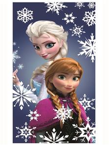 Disney Frost Anna og Elsa Snefnug Badehåndklæde 70 x 140 cm