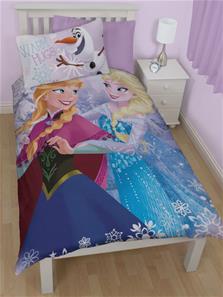 Disney Frost / Frozen Anna og Elsa 2 i 1 Sengetøj