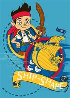 Disney Jake og Piraterne Tæppe Design 02 - 95 x 133 cm