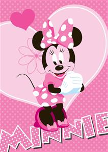 Disney Minnie Mouse Børne Tæppe Design 23 - 95 x 133 cm