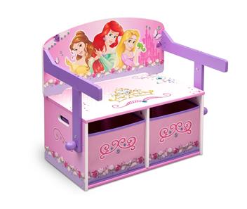 Disney Prinsesse 3-i-1 bænk / bord / opbevaring-3