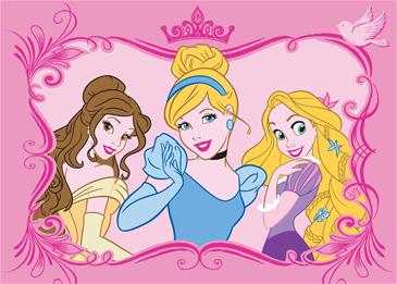 Disney Prinsesse Elegance tæppe 133x95