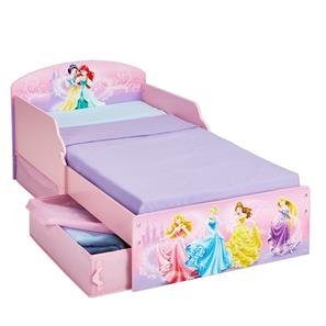 Disney Prinsesse Junior Træ seng m/opbevaring (140cm)-3