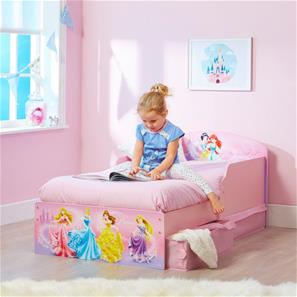 Disney Prinsesse Junior Træ seng m/opbevaring (140cm)-5