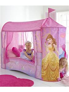 Disney Prinsesse Slot / Himmelseng Junior børneseng (140cm)-2