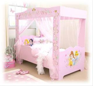 Disney Prinsesse Træ Himmelseng Junior børneseng (140cm)