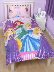 Disney Prinsesser 2i1 vendbart Sengetøj
