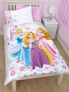 Disney Prinsesser 'Dreams' 2i1 vendbart Sengetøj