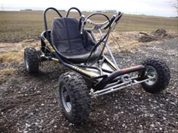 Buggy - Gokart 196CC - 1 Sitzer Drift Kart - 4 Takt Motor - Handbetrieb