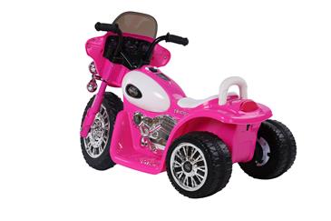 EL Politi Motorcykel til Børn, Pink-2