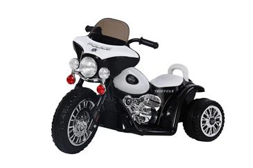 EL Politi Motorcykel til Børn, Sort-3